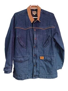 Vintage Ely Outerwear Denim Utility Jacket XL